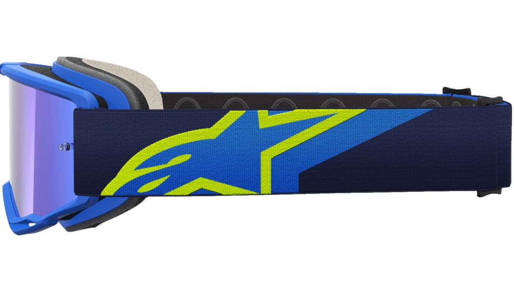 Alpinestars Vision 5 Goggle Corp Blue/Yellow w/Blue Mirror Lens 5101825-7288