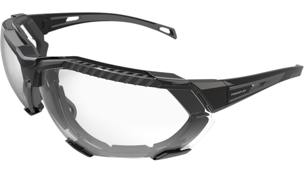 FORCEFLEX FF4 Sunglasses - Foam - Black/Black - Clear Lens