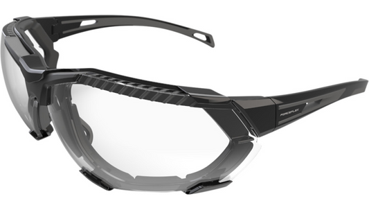 FORCEFLEX FF4 Sunglasses - Foam - Black/Black - Clear Lens