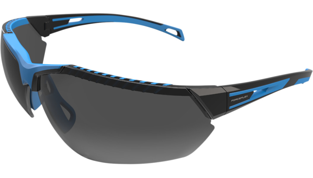 FORCEFLEX FF4 Sunglasses - Black/Blue - Smoke Lens