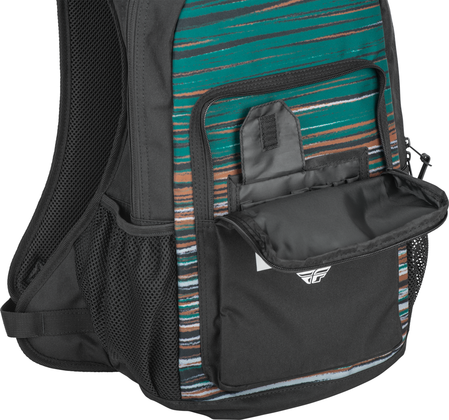 Fly Racing Jump Pack Backpack Black/Rum - Model 28-5072 for Motorcycle Gear and Travel