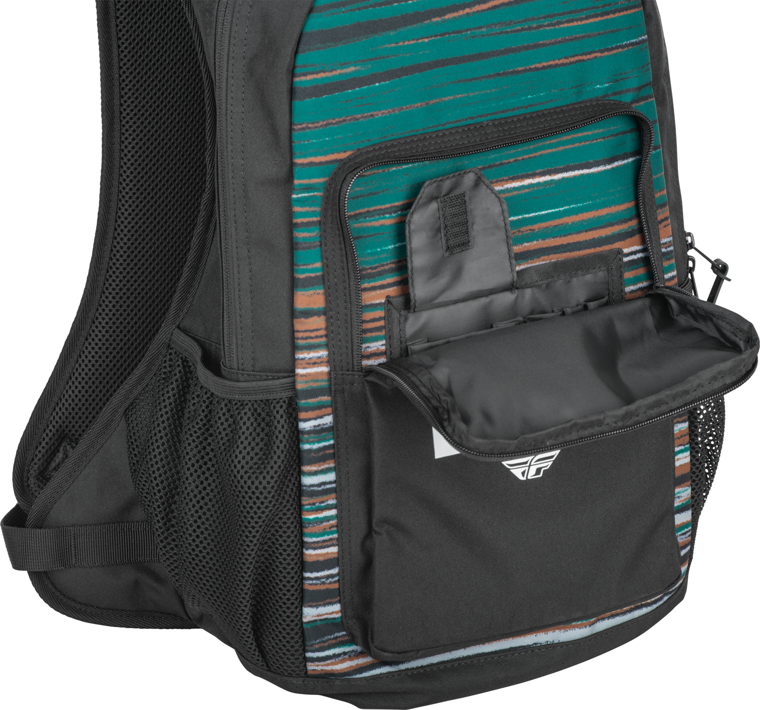 Fly Racing Jump Pack Backpack Black/Rum - Model 28-5072 for Motorcycle Gear and Travel