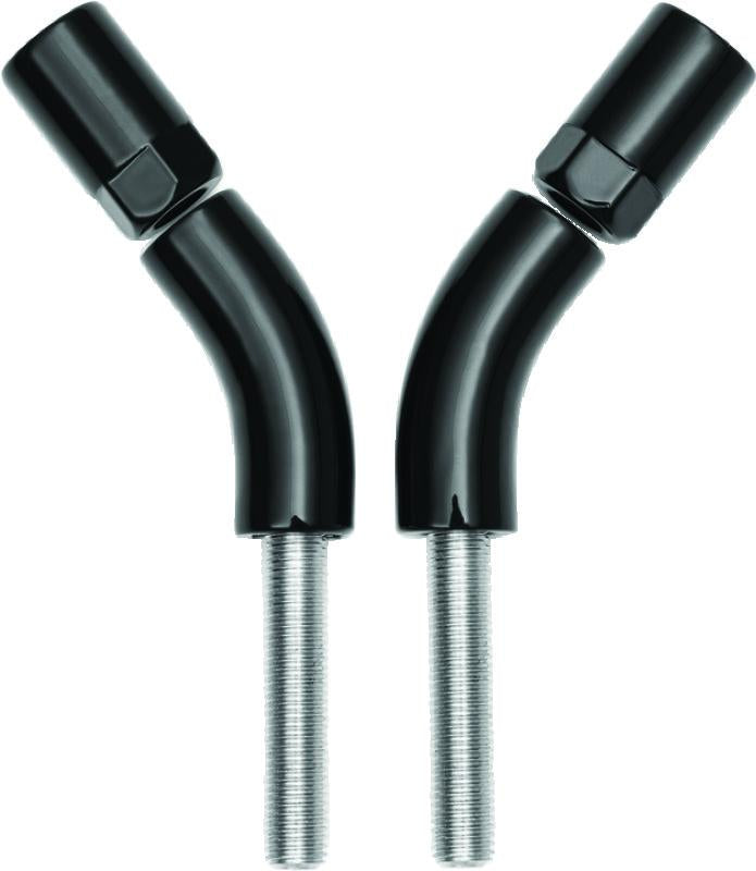 Kuryakyn Mirror Stem 3 inch Outward Extenders for Powersports Vehicles, Black (Part #kur1216)