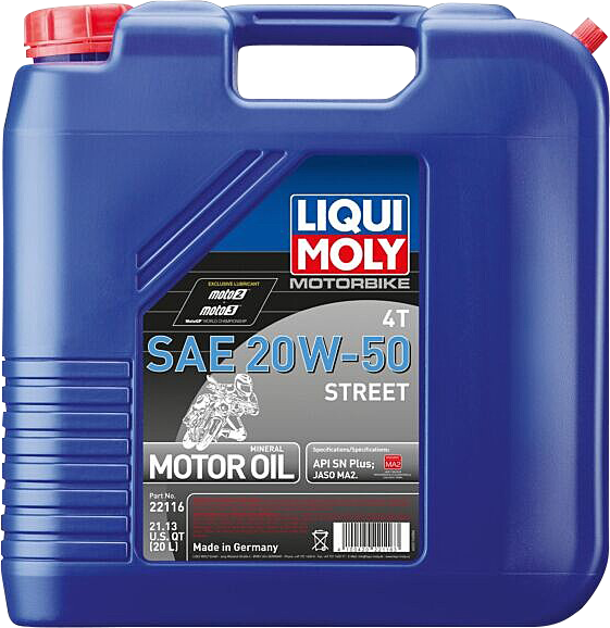 LIQUI MOLY Street 4T Oil 20W-50 - 20L | Part Number 22116