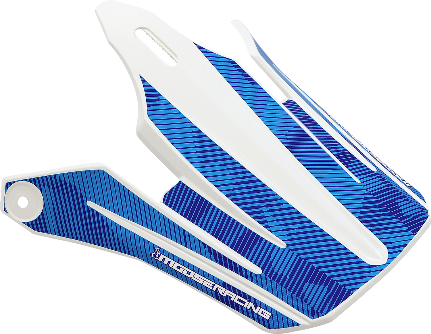 MOOSE OFFROAD Youth F.I. MIPS® Visor Kit - Agroid Camo - Blue/White (Part No. 0132-1599)