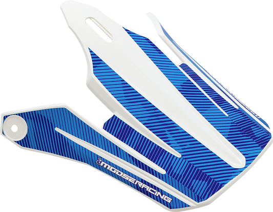 MOOSE OFFROAD Youth F.I. MIPS® Visor Kit - Agroid Camo - Blue/White (Part No. 0132-1599)