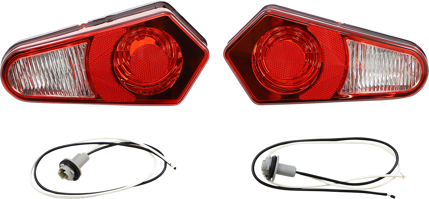 Moose Offroad Polaris Taillight 100-3452-PU - Halogen Replacement for Stock Taillights