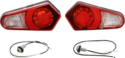 Moose Offroad Polaris Taillight 100-3452-PU - Halogen Replacement for Stock Taillights