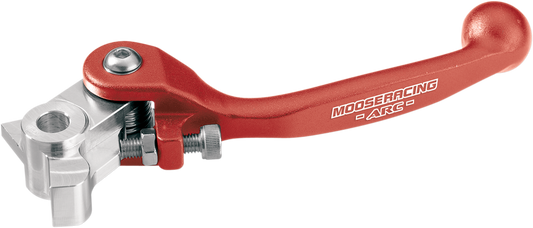 Moose Offroad ARC Flex Brake Lever BR-803 – Red, Forged 6061-T6 Aluminum for Durability
