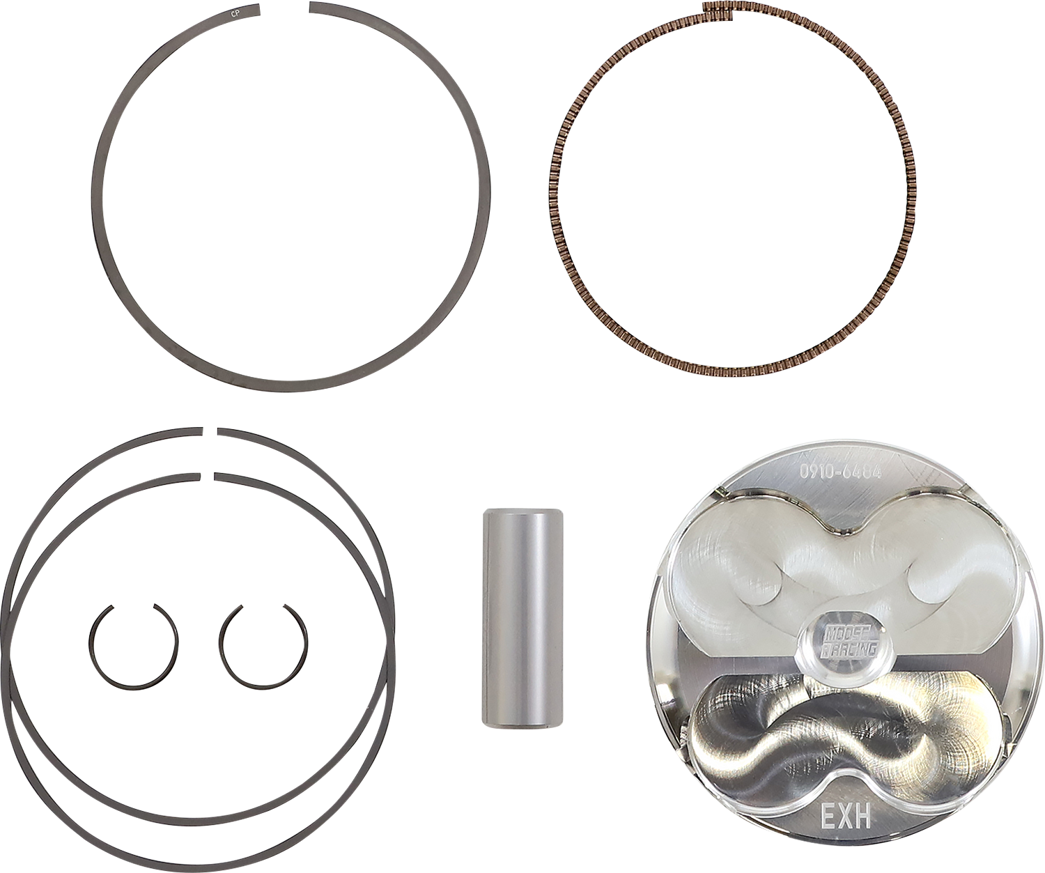 Moose Offroad 77.00 mm Piston Kit for Suzuki MP3031C - High-Performance Engine Replacement