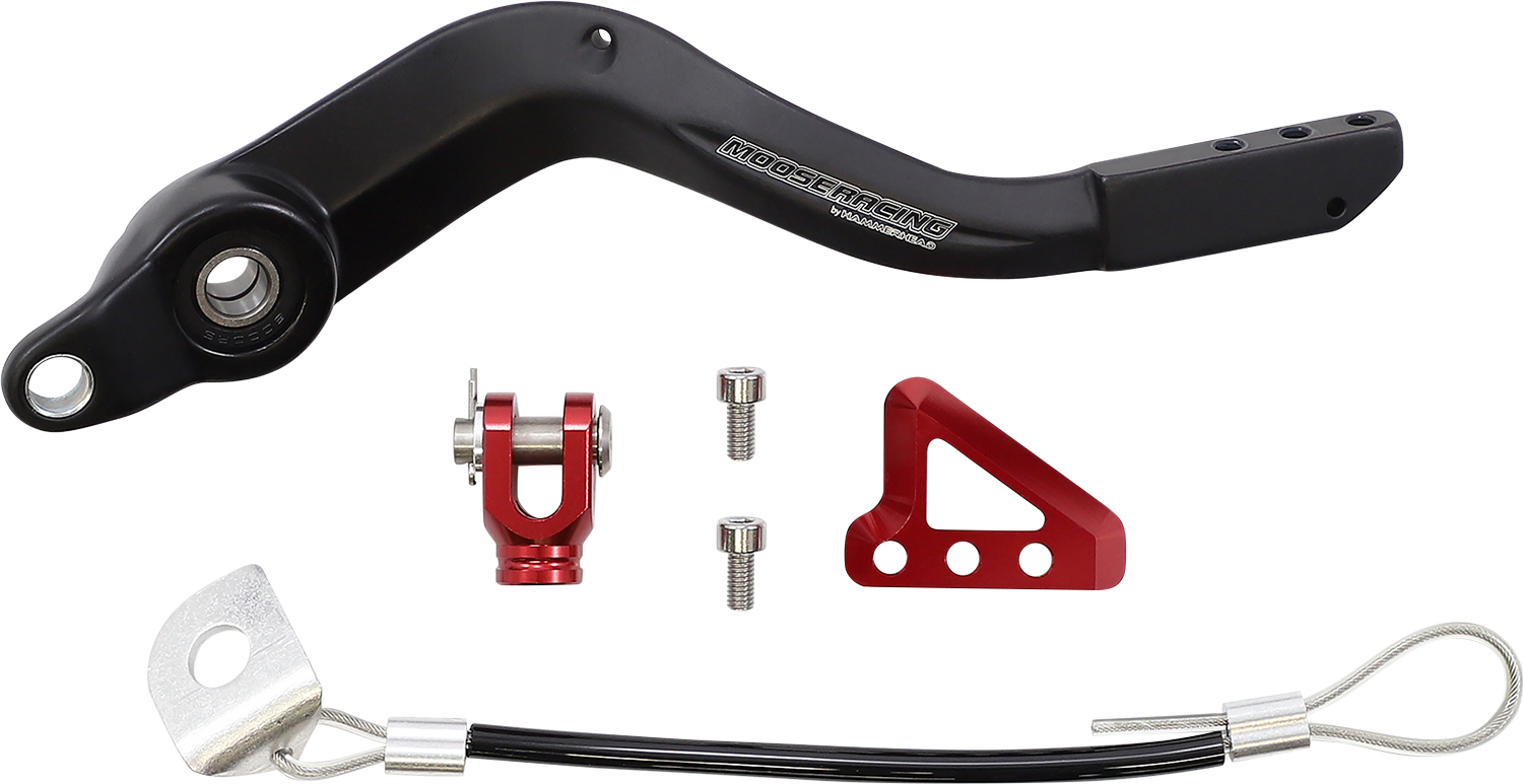 MOOSE OFFROAD Brake Pedal for Beta 82-0802-21-10 – Durable CNC Machined Aluminum with Adjustable Tips and Stainless Steel Components