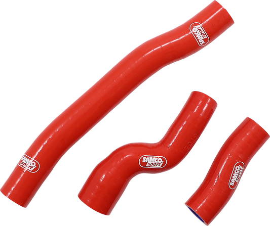 MOOSE OFFROAD Race Fit Radiator Hose Kit - Red for Gas Gas, Husqvarna, KTM - Part Number KTM-114-RD