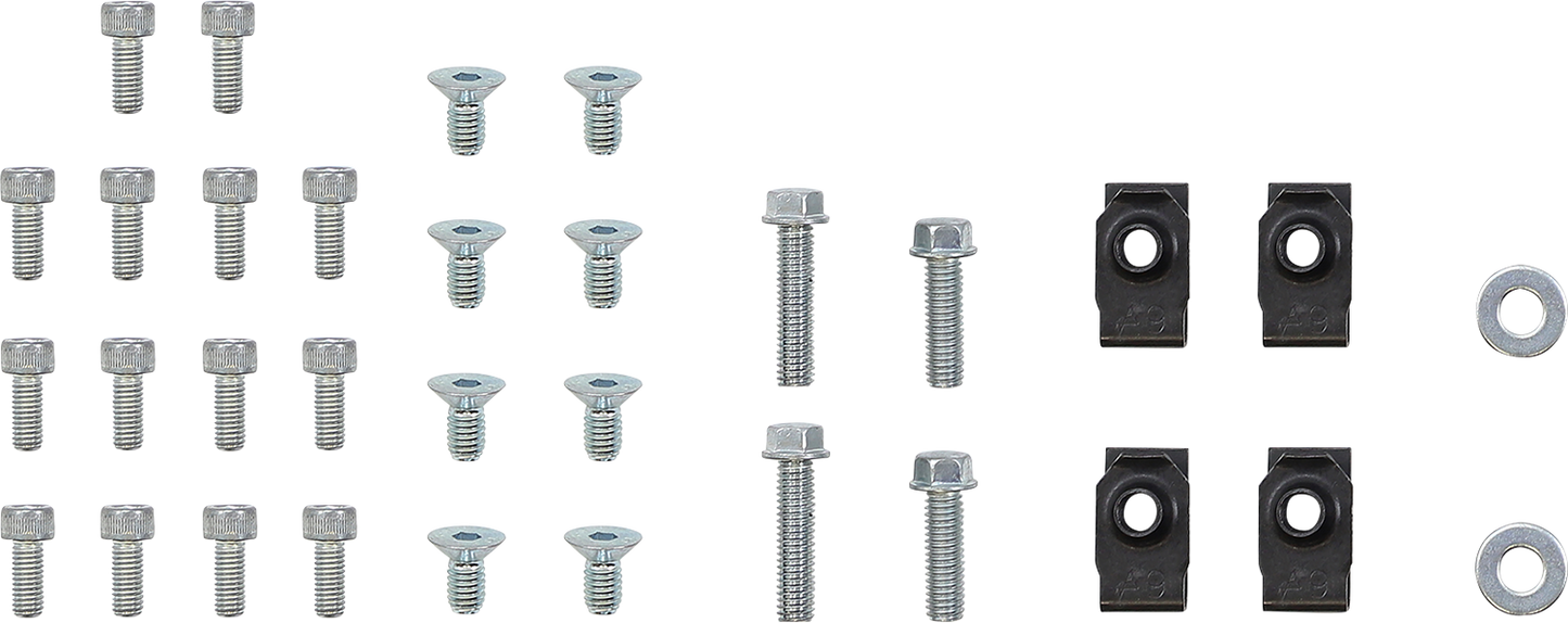 Moose Offroad Billet Radiator Guards for Yamaha - Part 12-5019, Silver