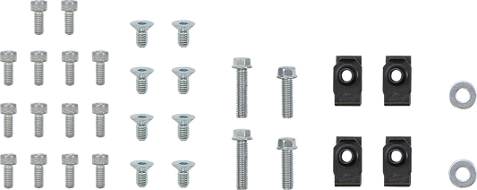 Moose Offroad Billet Radiator Guards for Yamaha - Part 12-5019, Silver