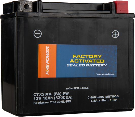 Fire Power Ctx20hl (Fa) Pw Sealed Factory Activated Lead Acid Battery