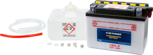 Fire Power CB4L-B 12V Heavy Duty Motorcycle Battery with Acid Pack