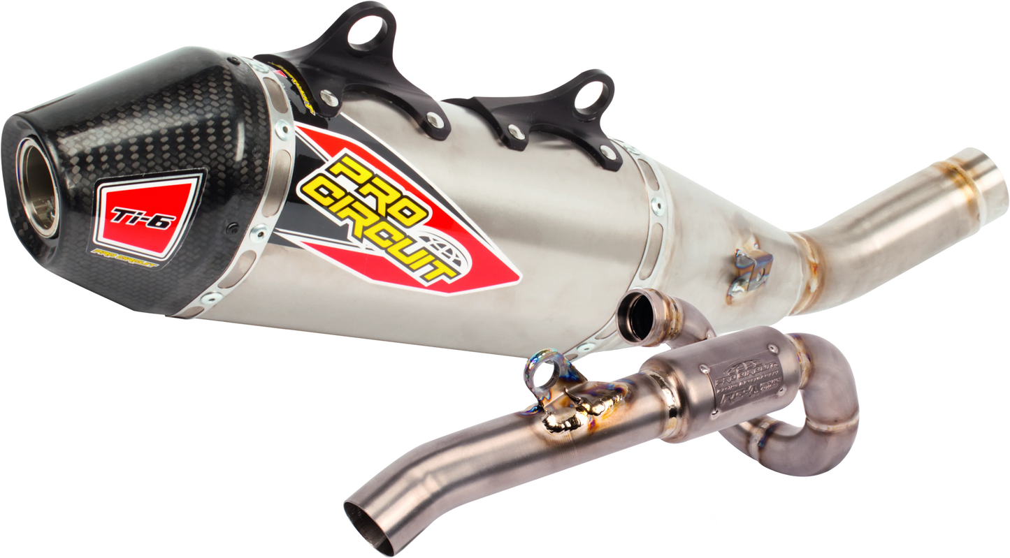 PRO CIRCUIT Ti-6 Titanium Exhaust System with Carbon Cap - Part 03122525F