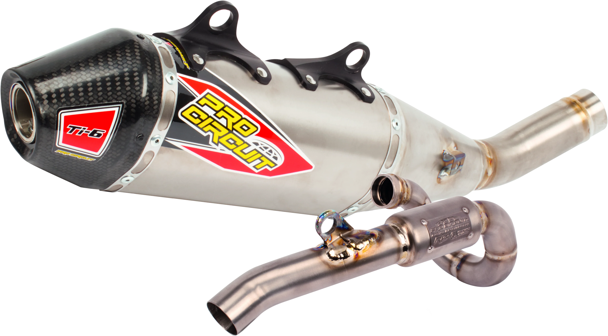 PRO CIRCUIT Ti-6 Titanium Exhaust System with Carbon Cap - Part 03122525F