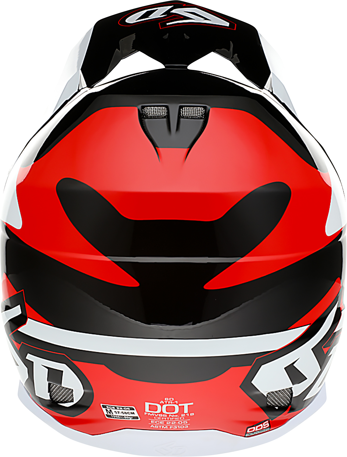 6D HELMETS | ATR-1 Apex Off-Road Motorcycle Helmet | Red | X-Small