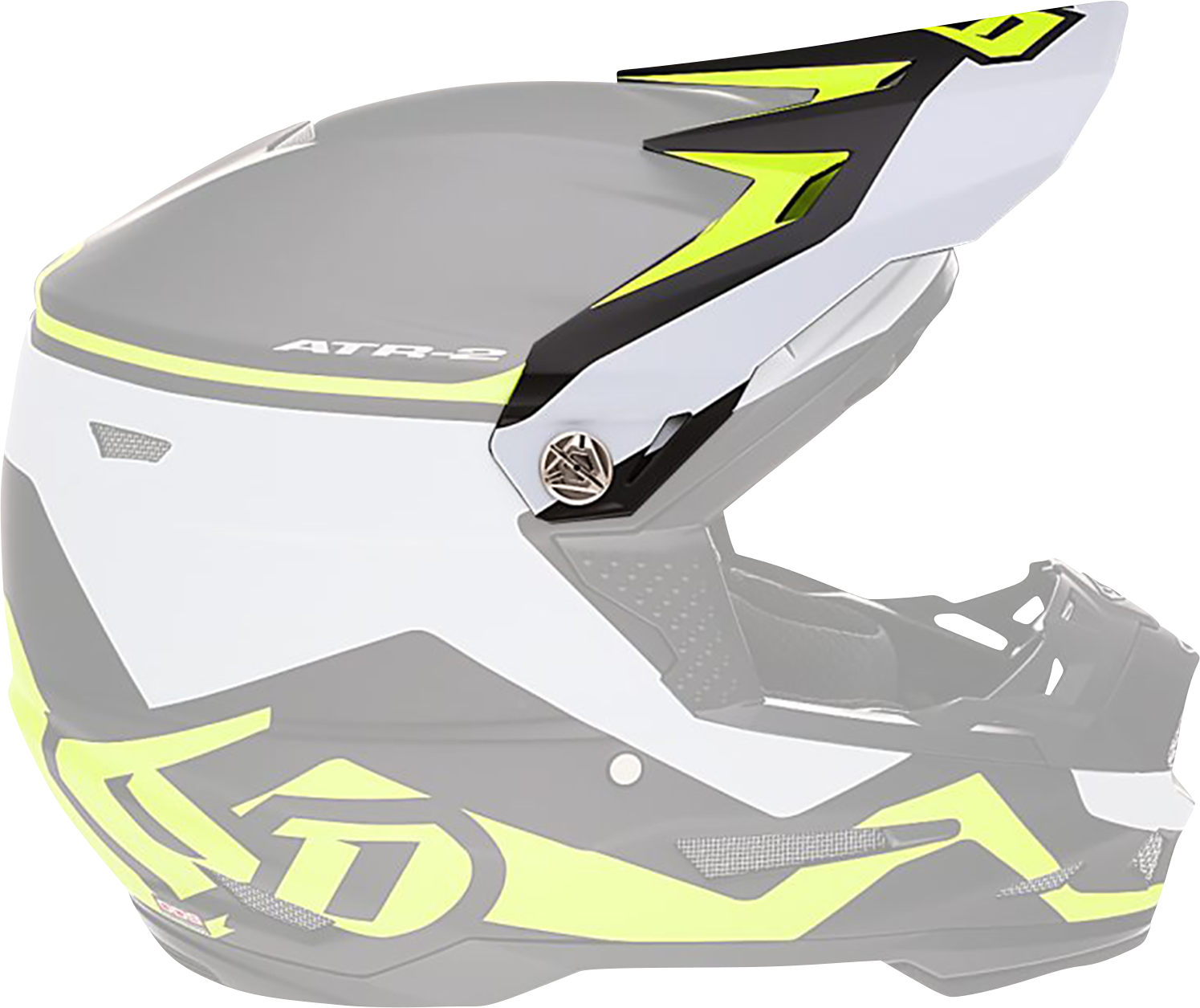 6D Helmets ATR-2 Visor - Drive Neon Yellow (Part Number 72-6097)