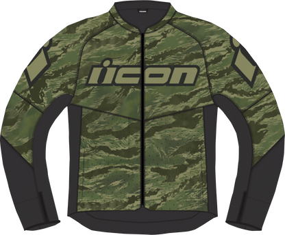 ICON Hooligan CE Tigersblood™ Motorcycle Jacket - Green, 3XL
