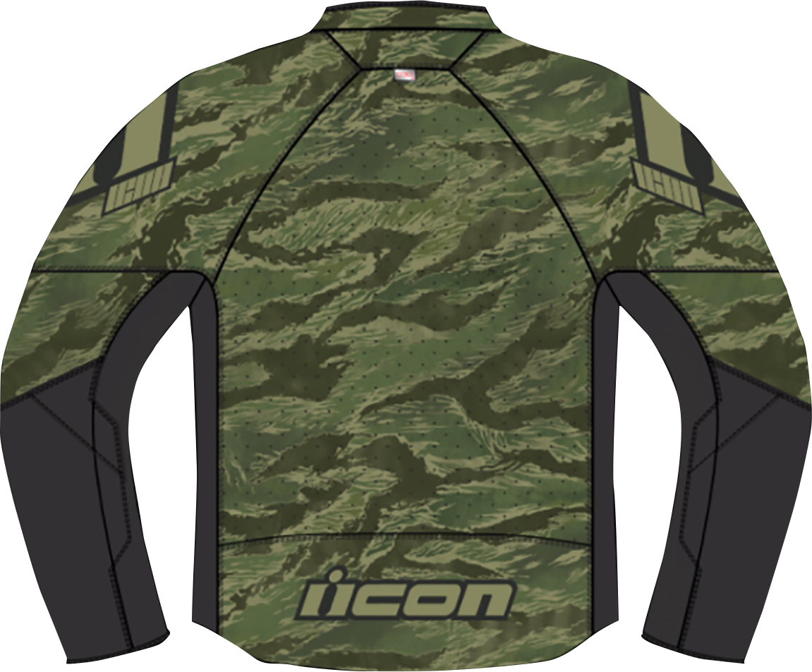 ICON Hooligan CE Tigersblood™ Motorcycle Jacket - Green, 2XL, Model 2820-6156