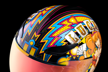 ICON Domain™ Helmet Lucky Lid 4 - Red Medium - Part Number 0101-14953