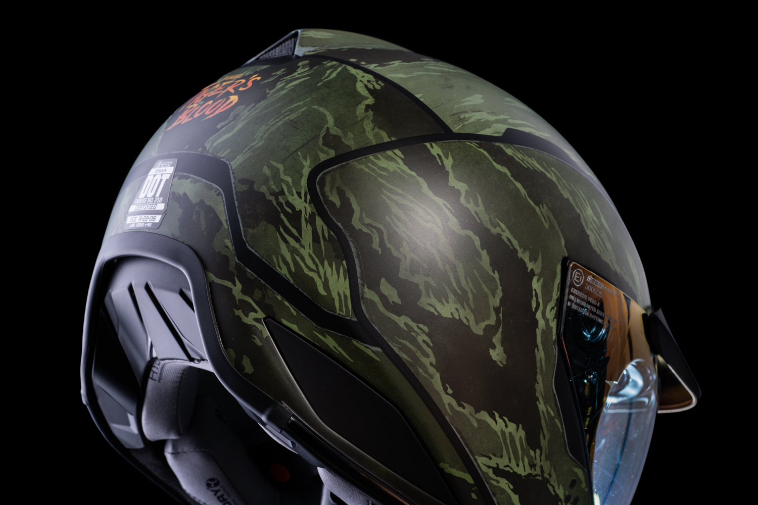 ICON Domain™ Helmet Tiger's Blood Green Large 0101-14926