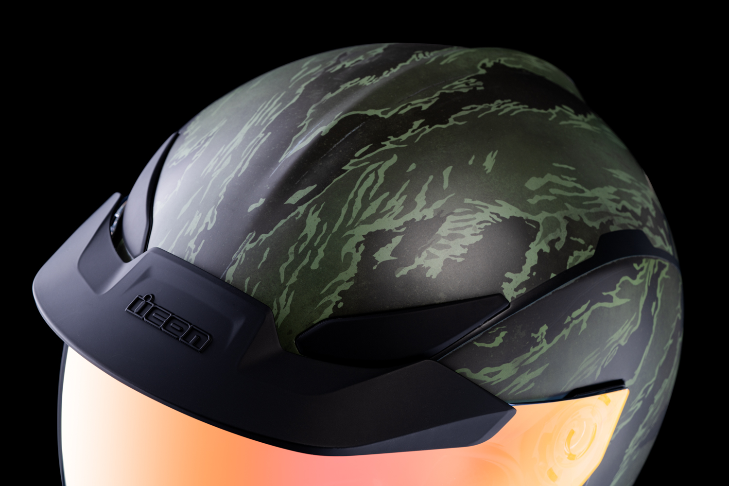 ICON Domain™ Helmet Tiger's Blood Green Large 0101-14926