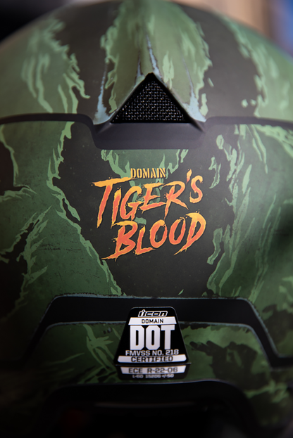 ICON Domain™ Helmet Tiger's Blood Green Large 0101-14926