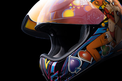 ICON Domain™ Helmet Lucky Lid 4 - Red Medium - Part Number 0101-14953