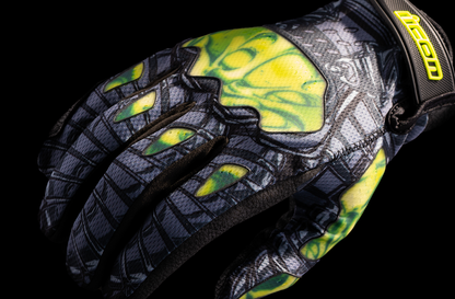 ICON Hooligan Outbreak™ Gloves - Green, Medium - Part Number 3301-4654