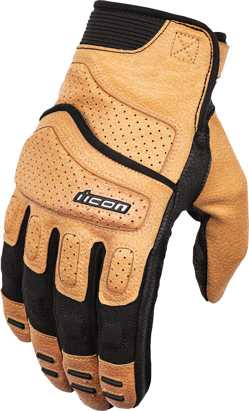 ICON Superduty3™ Gloves - Tan - Medium | Advanced Motocross and Street Riding Gloves