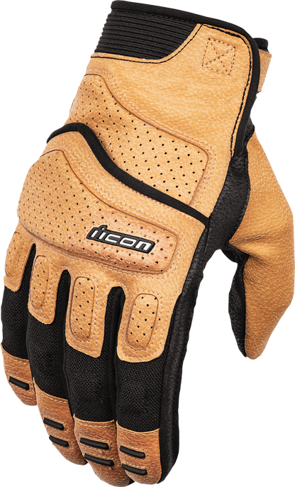 ICON Superduty3™ Gloves - Tan - Medium | Advanced Motocross and Street Riding Gloves
