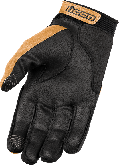 ICON Superduty3™ Gloves - Tan - Medium | Advanced Motocross and Street Riding Gloves
