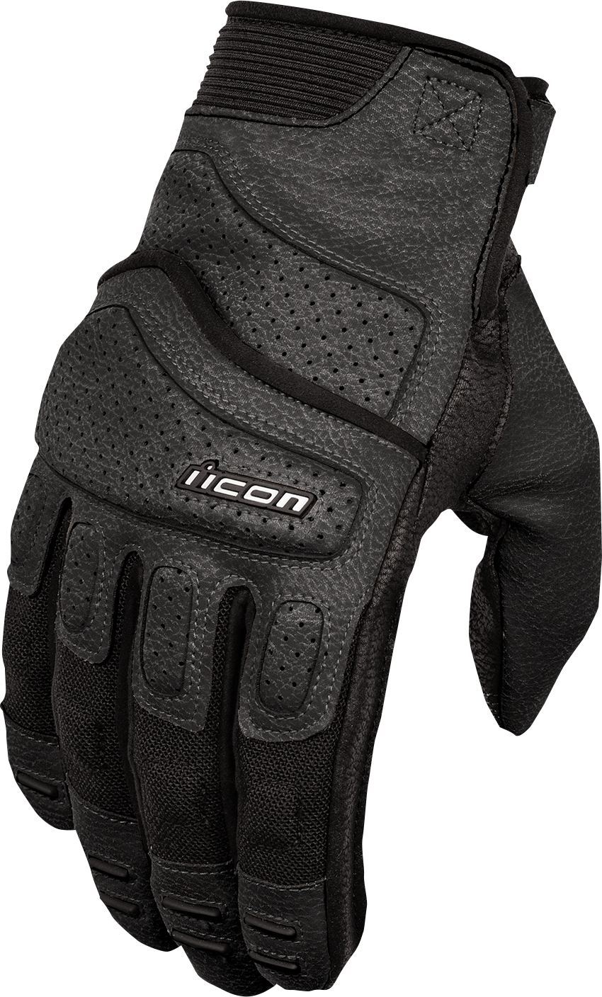 ICON Superduty3™ Gloves - Black, Medium - Motorcycle and Street Riding Gloves