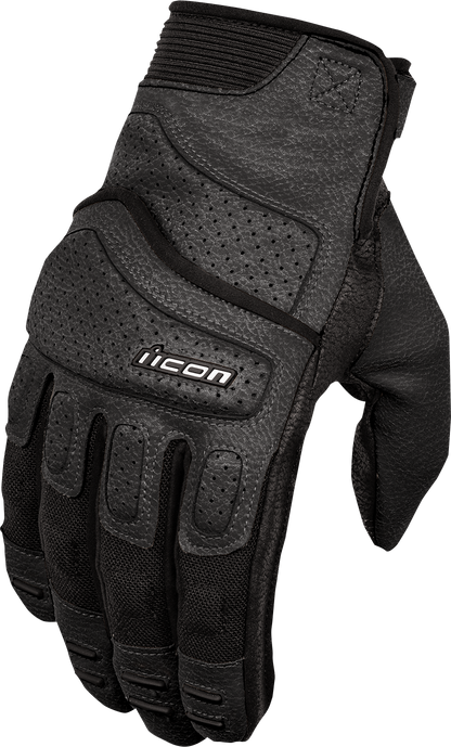 ICON Superduty3™ Gloves - Black, Medium - Motorcycle and Street Riding Gloves