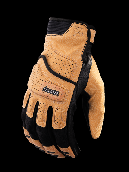 ICON Superduty3™ Gloves - Tan, Small - Motorcycle and Street Riding Gloves