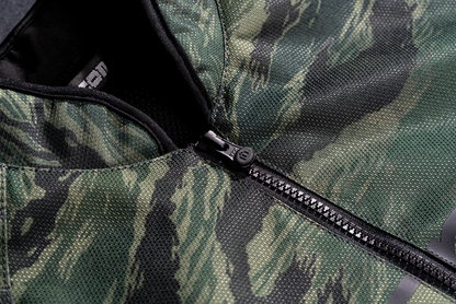ICON Hooligan CE Tigersblood™ Jacket – Green, Small – Sport Fit with Impact Protection