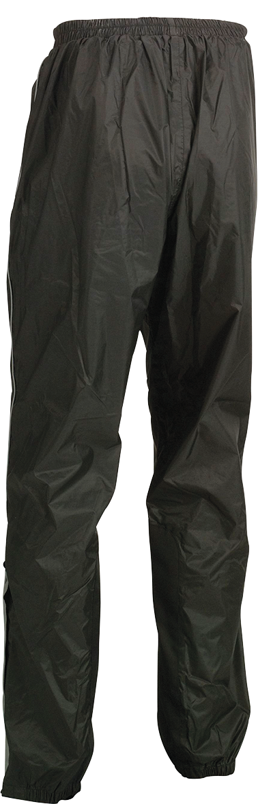 Z1R Rain Pants Black 3XL - Waterproof and Wind Resistant Motorcycle Riding Gear