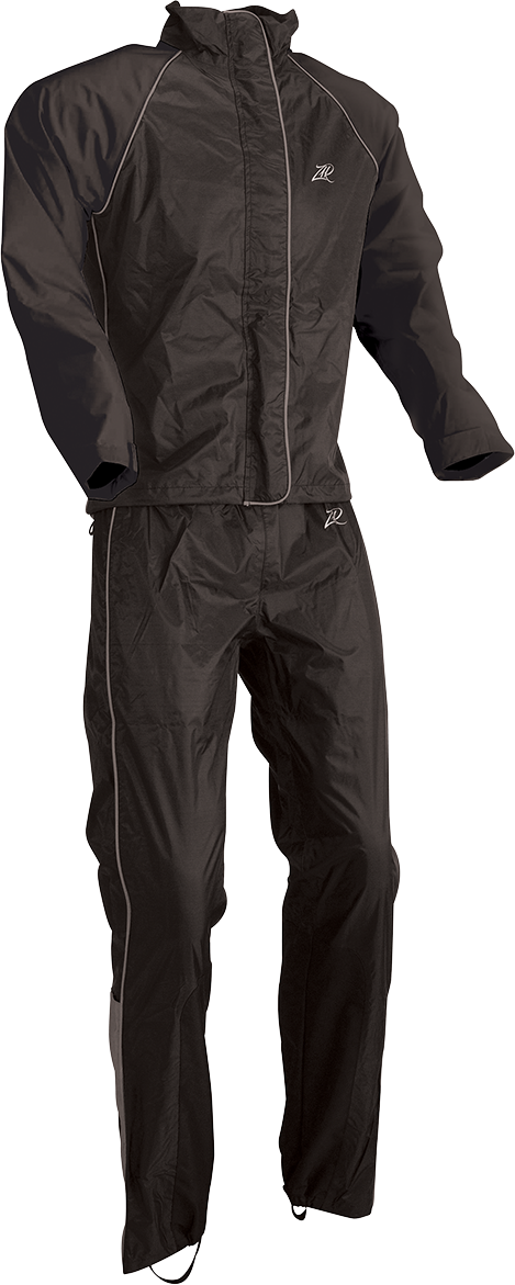 Z1R Rain Pants Black 3XL - Waterproof and Wind Resistant Motorcycle Riding Gear