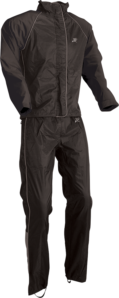 Z1R Rain Pants Black 3XL - Waterproof and Wind Resistant Motorcycle Riding Gear