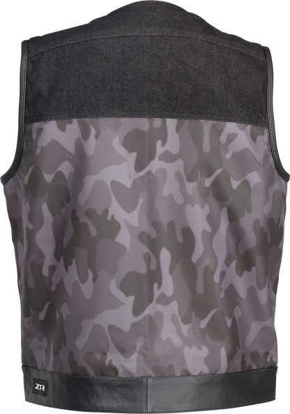 Z1R Nightfire Camo Vest - Black/Gray, Size Small - Part Number 2830-0624