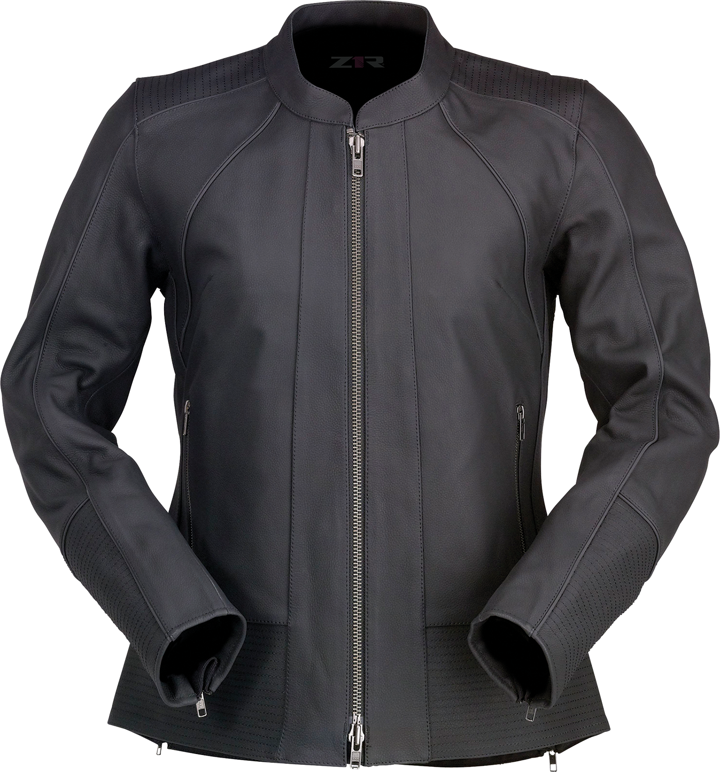 Z1R Women's Matchlock Leather Jacket in Black - Size XL (Part Number 2813-1029)