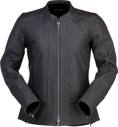 Z1R Women's Matchlock Leather Jacket in Black - Size XL (Part Number 2813-1029)