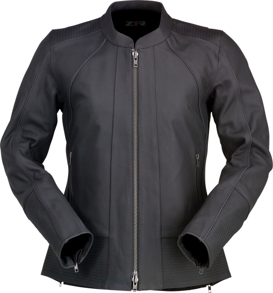 Z1R Women's Matchlock Leather Jacket in Black - Size XL (Part Number 2813-1029)