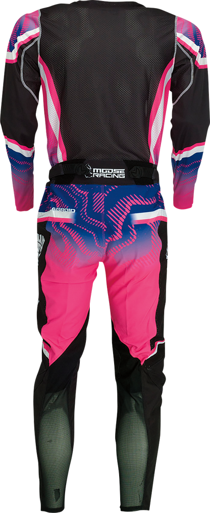 Moose Offroad Agroid Jersey 2XL - Pink, Purple & Black - Part No. 2910-7400