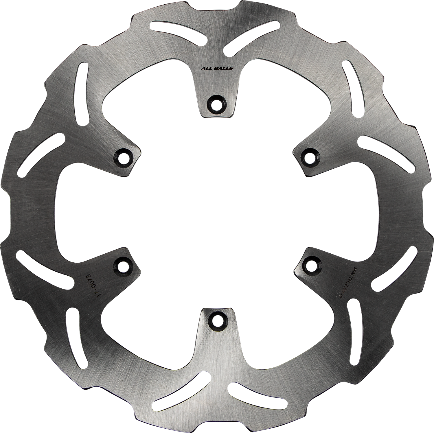 ALL BALLS Yamaha 18-0073 Brake Rotor with Slotted Wave Design and 420 Stainless Steel Construction