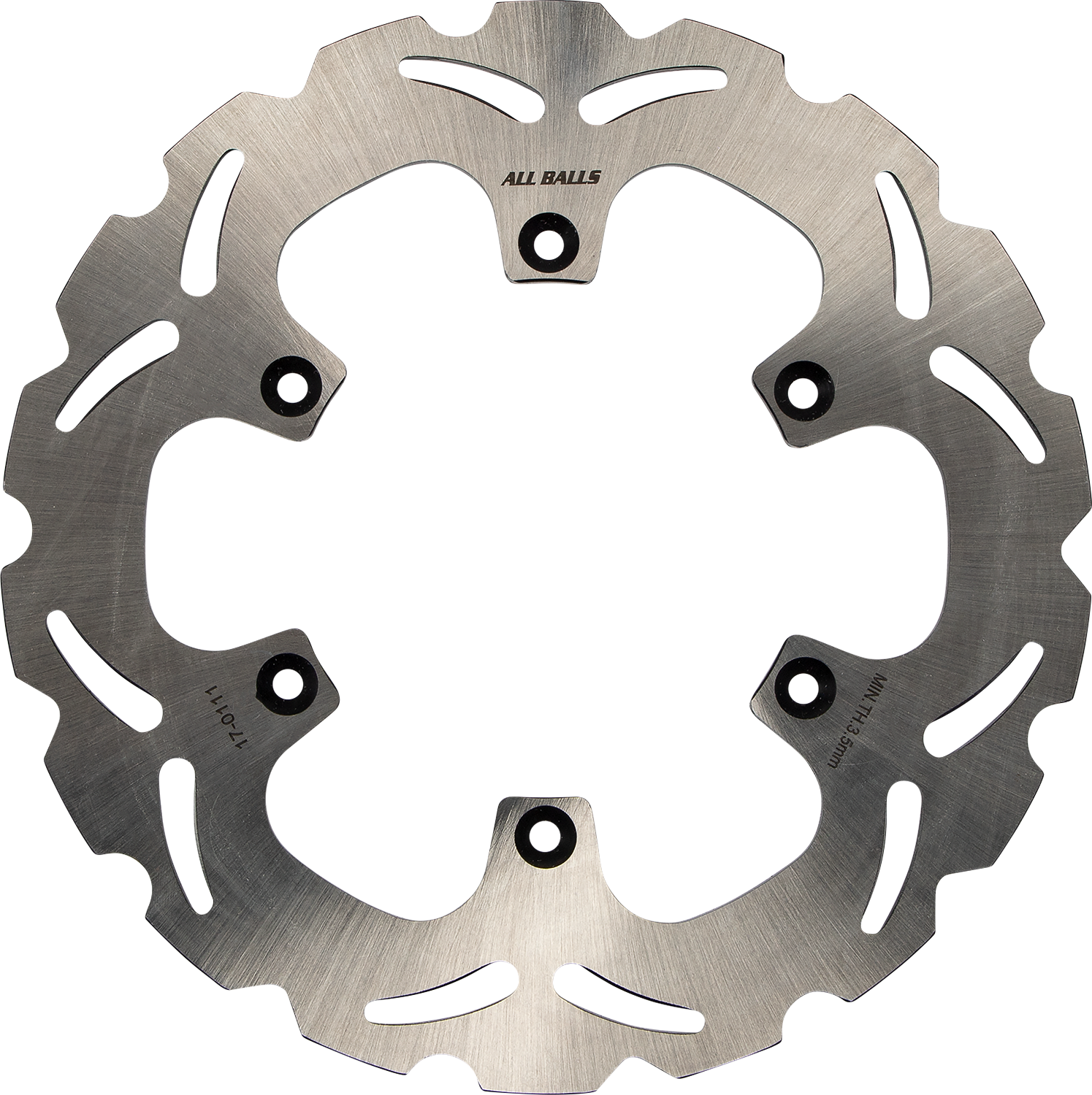 ALL BALLS Yamaha 18-0111 Brake Rotor with Slotted Wave Design and Stainless Steel Construction