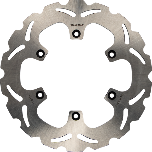 ALL BALLS Yamaha 18-0111 Brake Rotor with Slotted Wave Design and Stainless Steel Construction